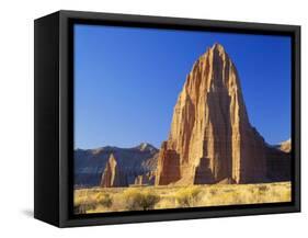 Formation of Plateau in Capitol Reef National Park, Lower Cathedral Valley, Colorado Plateau, Utah-Scott T. Smith-Framed Stretched Canvas