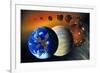 Formation of the Earth, Artwork-Richard Bizley-Framed Photographic Print