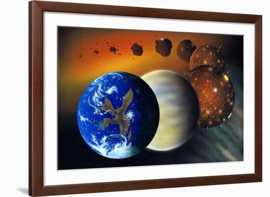 Formation of the Earth, Artwork-Richard Bizley-Framed Photographic Print