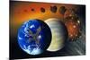 Formation of the Earth, Artwork-Richard Bizley-Mounted Photographic Print