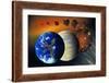 Formation of the Earth, Artwork-Richard Bizley-Framed Photographic Print