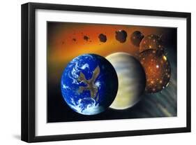 Formation of the Earth, Artwork-Richard Bizley-Framed Photographic Print