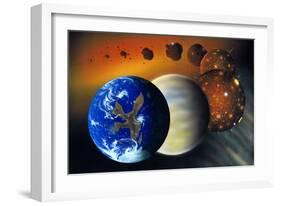 Formation of the Earth, Artwork-Richard Bizley-Framed Photographic Print