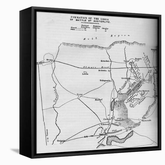 Formation of the Lines of Battle of Austerlitz, 1884-null-Framed Stretched Canvas