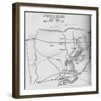 Formation of the Lines of Battle of Austerlitz, 1884-null-Framed Giclee Print