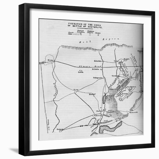 Formation of the Lines of Battle of Austerlitz, 1884-null-Framed Giclee Print