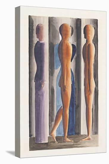 Formation, Tri-Partition, 1926-Oskar Schlemmer-Stretched Canvas