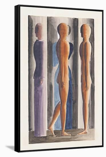 Formation, Tri-Partition, 1926-Oskar Schlemmer-Framed Stretched Canvas