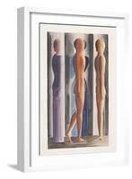 Formation, Tri-Partition, 1926-Oskar Schlemmer-Framed Giclee Print