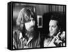 Former Beatle George Harrison (Left) and Indian Musician Ravi Shankar Talk to Newsmen in New York-null-Framed Stretched Canvas