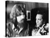 Former Beatle George Harrison (Left) and Indian Musician Ravi Shankar Talk to Newsmen in New York-null-Stretched Canvas