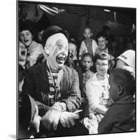 Former College Professor Charles Boas Performing as a Circus Clown-Francis Miller-Mounted Photographic Print