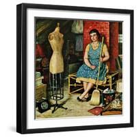 "Former Figure", January 26, 1957-Amos Sewell-Framed Giclee Print