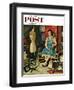 "Former Figure" Saturday Evening Post Cover, January 26, 1957-Amos Sewell-Framed Giclee Print