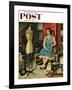 "Former Figure" Saturday Evening Post Cover, January 26, 1957-Amos Sewell-Framed Giclee Print