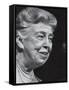 Former First Lady Eleanor Roosevelt Speak at Democratic Fundraising Dinner Honoring 75th Birthday-Joe Scherschel-Framed Stretched Canvas