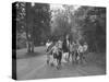 Former First Lady Eleanor Roosevelt Walking on Rustic Road with Children, En Route to Picnic-Martha Holmes-Stretched Canvas