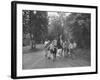 Former First Lady Eleanor Roosevelt Walking on Rustic Road with Children, En Route to Picnic-Martha Holmes-Framed Photographic Print