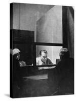 Former German Reichsmarshal Hermann Wilhelm Goering Conferring with Lawyer During Nuremberg Trials-Ralph Morse-Stretched Canvas