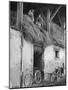 Former GI Ernest Kreiling Showing His Bride the Hayloft Where He Spent Thanksgiving 1944-null-Mounted Premium Photographic Print