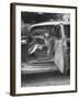 Former Girlfriend of Bill Elder, Now Serving in Navy, Sitting in Family's Car, Waiting for Return-Alfred Eisenstaedt-Framed Photographic Print