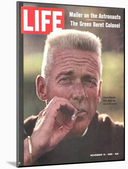 Former Green Beret Col. Robert Rheault, Smoking Cigarette, November 14, 1969-Henry Groskinsky-Mounted Photographic Print