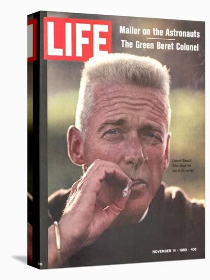 Former Green Beret Col. Robert Rheault, Smoking Cigarette, November 14, 1969-Henry Groskinsky-Stretched Canvas