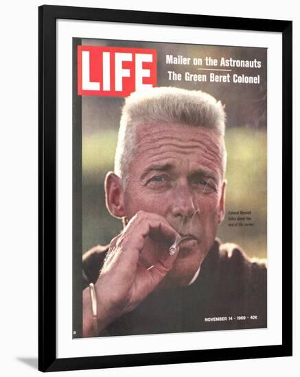 Former Green Beret Col. Robert Rheault, Smoking Cigarette, November 14, 1969-Henry Groskinsky-Framed Photographic Print