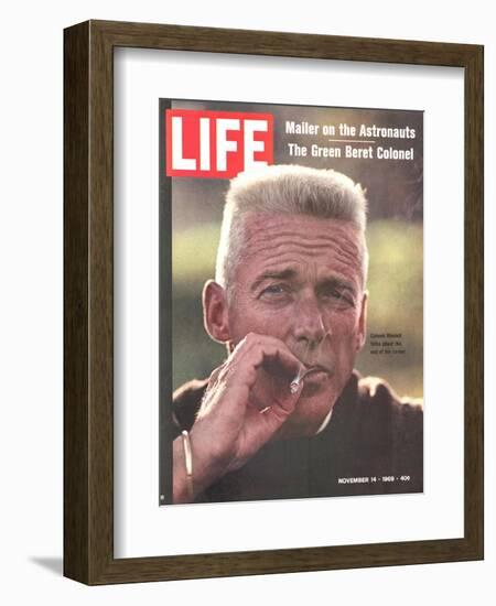 Former Green Beret Col. Robert Rheault, Smoking Cigarette, November 14, 1969-Henry Groskinsky-Framed Photographic Print