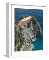 Former Home of Writer Curzio Malaparte, Punta Massullo, Bay of Naples, Italy-Walter Bibikow-Framed Photographic Print