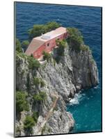 Former Home of Writer Curzio Malaparte, Punta Massullo, Bay of Naples, Italy-Walter Bibikow-Mounted Photographic Print