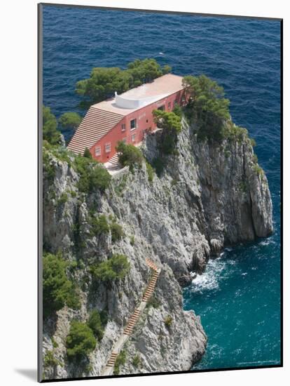 Former Home of Writer Curzio Malaparte, Punta Massullo, Bay of Naples, Italy-Walter Bibikow-Mounted Photographic Print