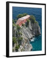 Former Home of Writer Curzio Malaparte, Punta Massullo, Bay of Naples, Italy-Walter Bibikow-Framed Photographic Print