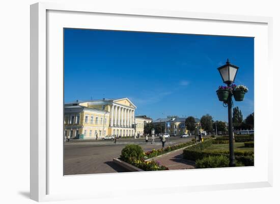 Former Hotel on Susaninskaya Square, Kostroma, Golden Ring, Russia, Europe-Michael Runkel-Framed Photographic Print