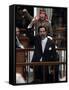Former Iraqi President Saddam Hussein Berates the Court During their Trial in Baghdad-null-Framed Stretched Canvas