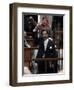 Former Iraqi President Saddam Hussein Berates the Court During their Trial in Baghdad-null-Framed Photographic Print