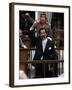 Former Iraqi President Saddam Hussein Berates the Court During their Trial in Baghdad-null-Framed Photographic Print