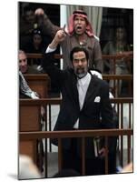 Former Iraqi President Saddam Hussein Berates the Court During their Trial in Baghdad-null-Mounted Photographic Print