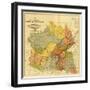 Former Limits of Cherokee "Nation of" Indians No.1 - Panoramic Map-Lantern Press-Framed Art Print