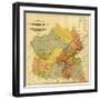 Former Limits of Cherokee "Nation of" Indians No.1 - Panoramic Map-Lantern Press-Framed Art Print