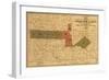 Former Limits of Cherokee "Nation of" Indians No.2 - Panoramic Map-Lantern Press-Framed Art Print