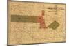 Former Limits of Cherokee "Nation of" Indians No.2 - Panoramic Map-Lantern Press-Mounted Art Print