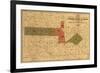 Former Limits of Cherokee "Nation of" Indians No.2 - Panoramic Map-Lantern Press-Framed Art Print