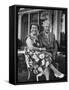 Former President Dwight D. Eisenhower and Wife Mamie on Lawn at Home-Ed Clark-Framed Stretched Canvas