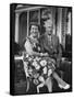 Former President Dwight D. Eisenhower and Wife Mamie on Lawn at Home-Ed Clark-Framed Stretched Canvas