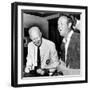 Former President Dwight Eisenhower Enjoys a Laugh with Famed Golfer, Arnold Palmer, Aug 12, 1965-null-Framed Photo