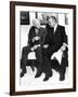 Former President Dwight Eisenhower with President Lyndon Johnson at the White House-null-Framed Photo