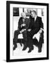 Former President Dwight Eisenhower with President Lyndon Johnson at the White House-null-Framed Photo