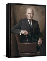 Former President Dwight Eisenhower-null-Framed Stretched Canvas