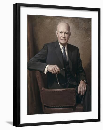 Former President Dwight Eisenhower-null-Framed Photo